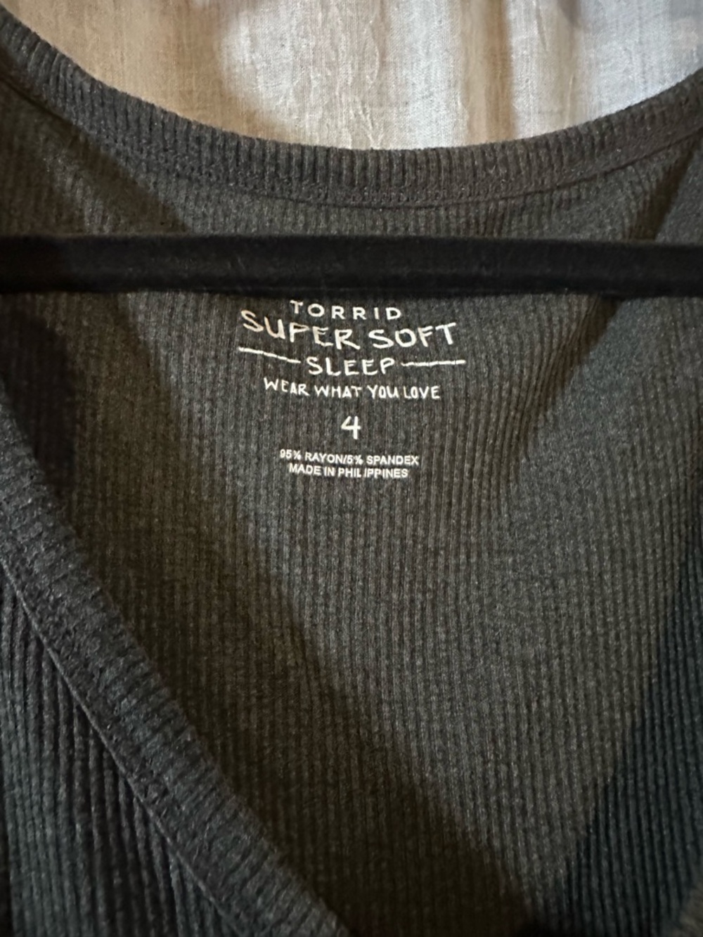 Torrid Ribbed Sleep Dress - Picture 2 of 2